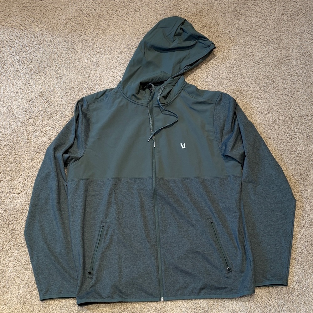 Vuori Sunday Element Jacket - Mens XL Green. - Picture 2 of 4